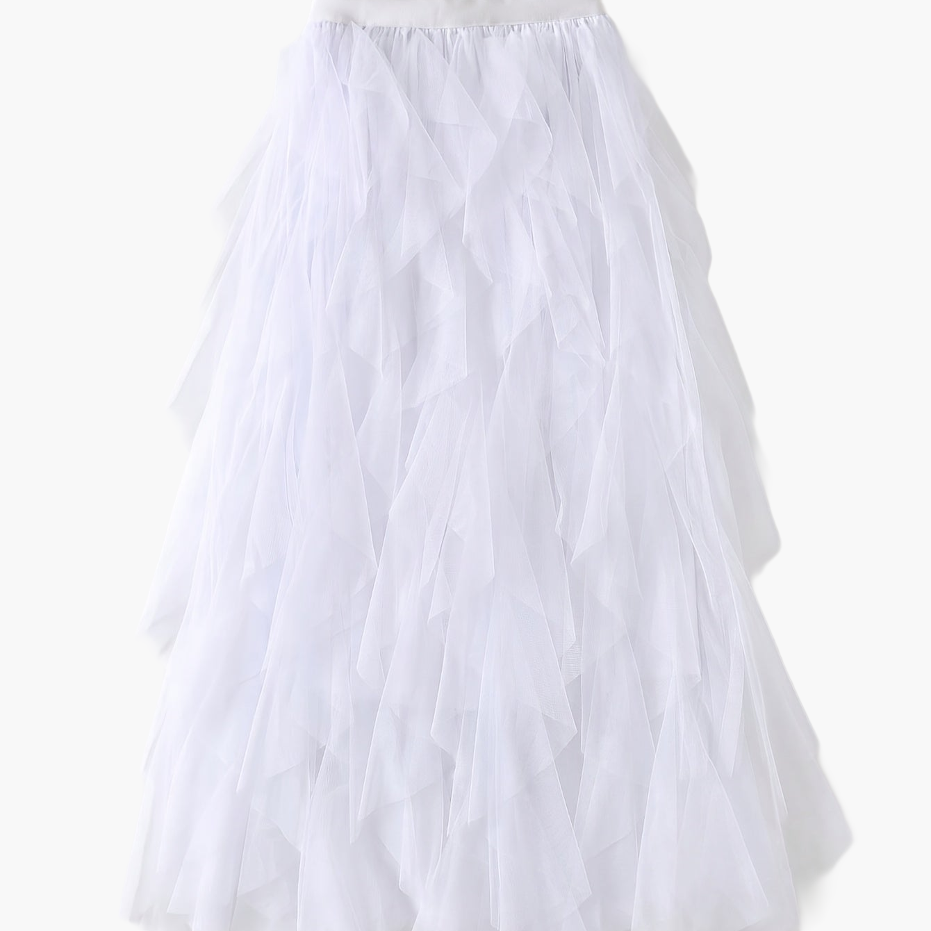 Women's Maxi Skirt with Ruffle Layers – Elegant Tulle Skirt for Formal Occasions