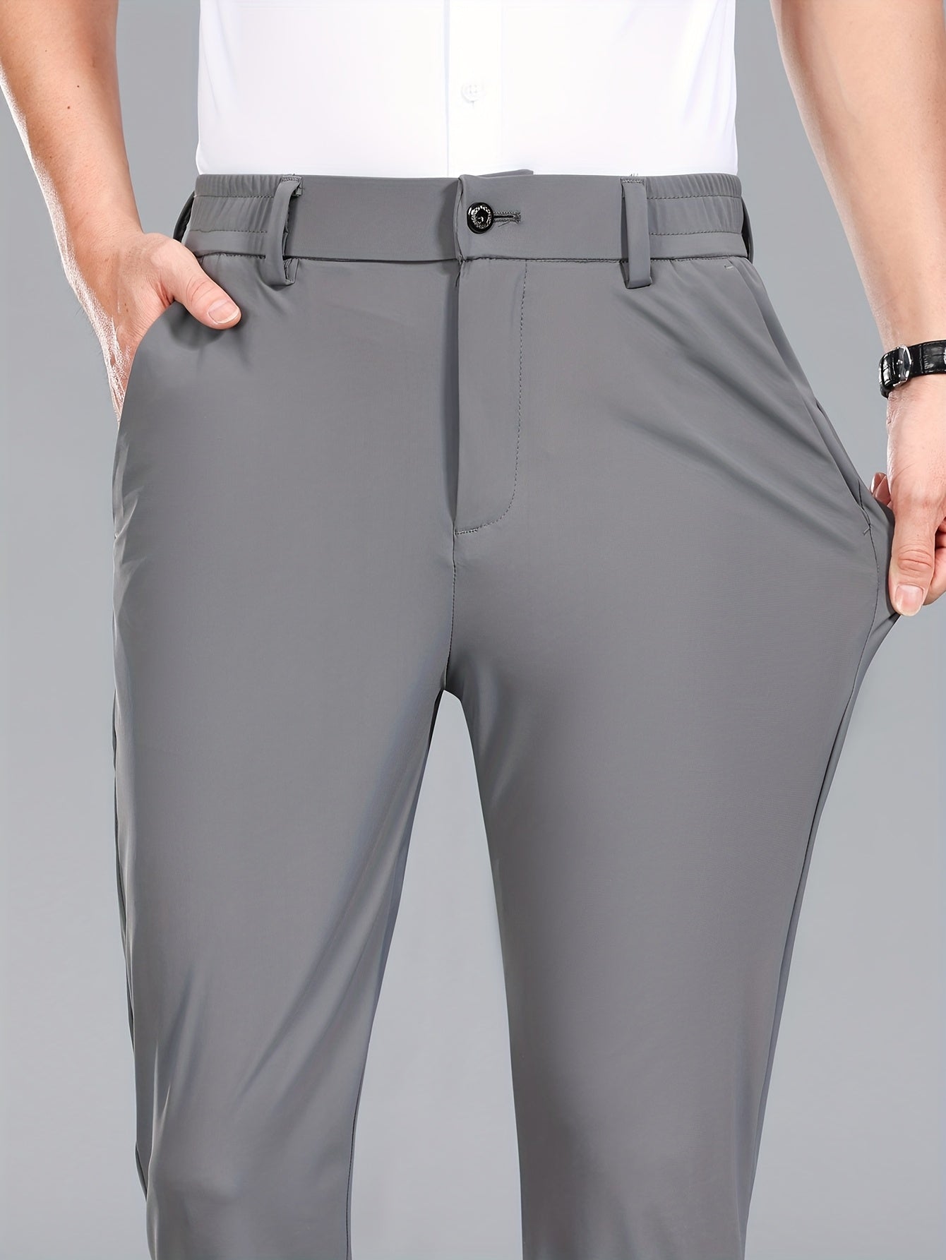 Men's Business Stretch Pants – Elegant, Comfortable Suit Pants for Office & Everyday Wear