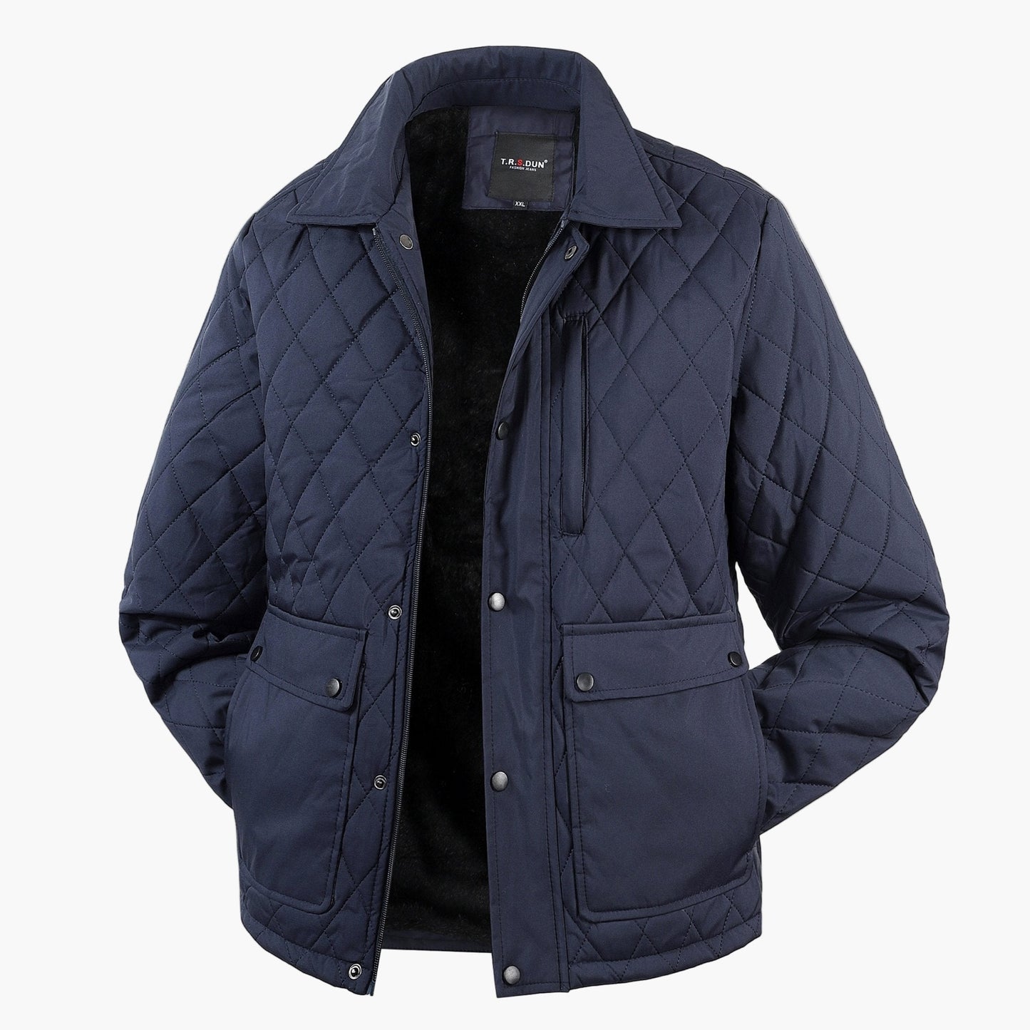 Men's quilted jacket in casual look – transitional jacket with pockets for everyday and leisure use