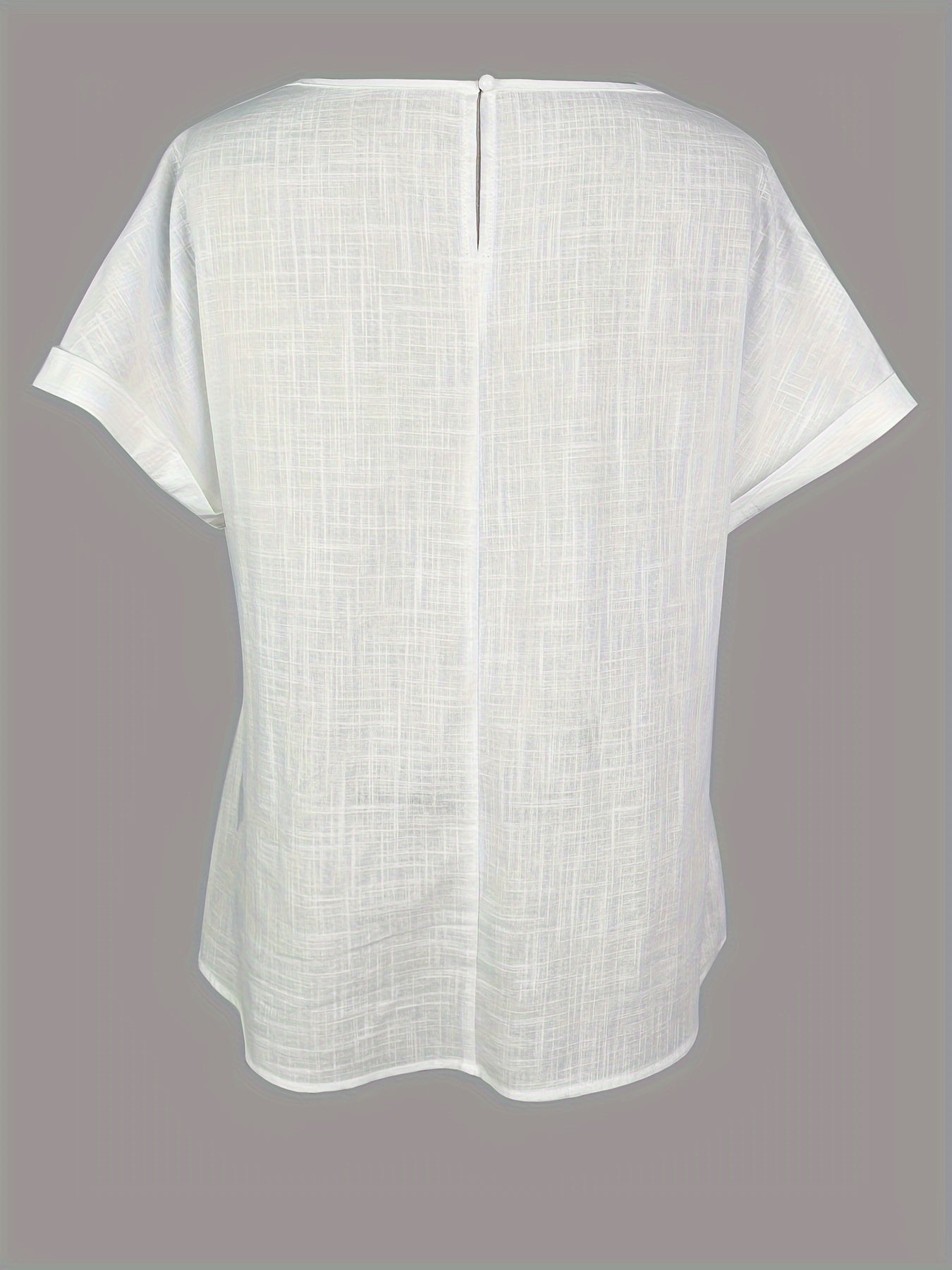 Women's Summer Blouse Elegant with Lace Details and Short Sleeves – Perfect Top for Everyday and Vacation