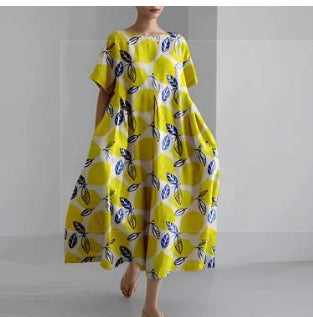 Natalie – Spezielles Damenkleid mit geometrischem Muster