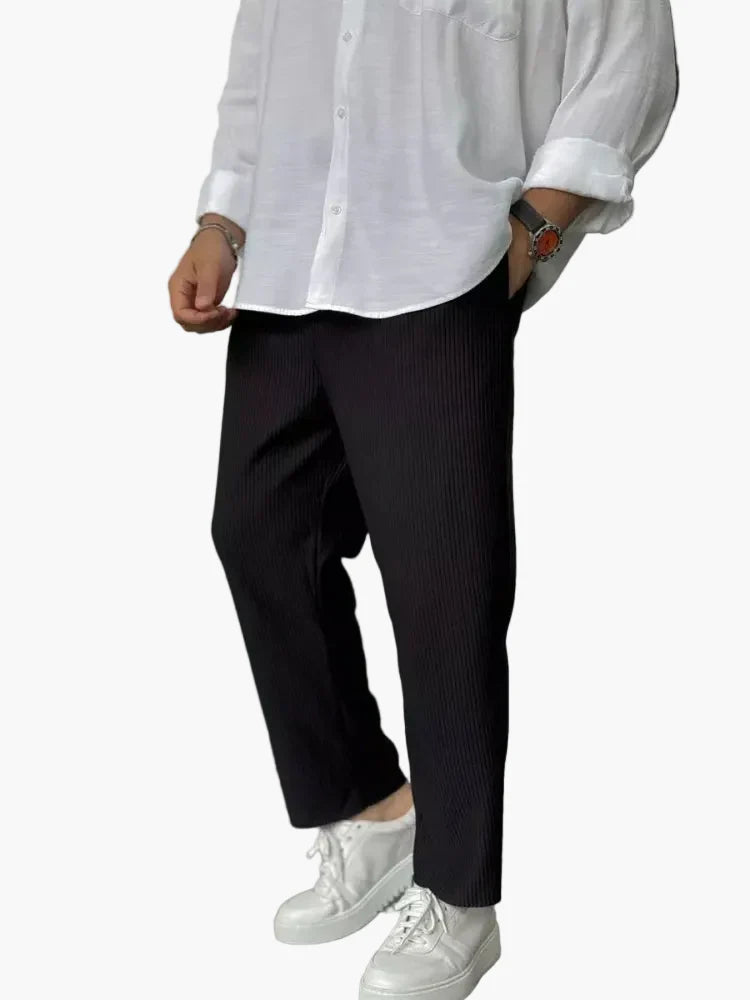 Men's Loose-Fitting Trousers – Modern Classic Wealth Style for Everyday and Work