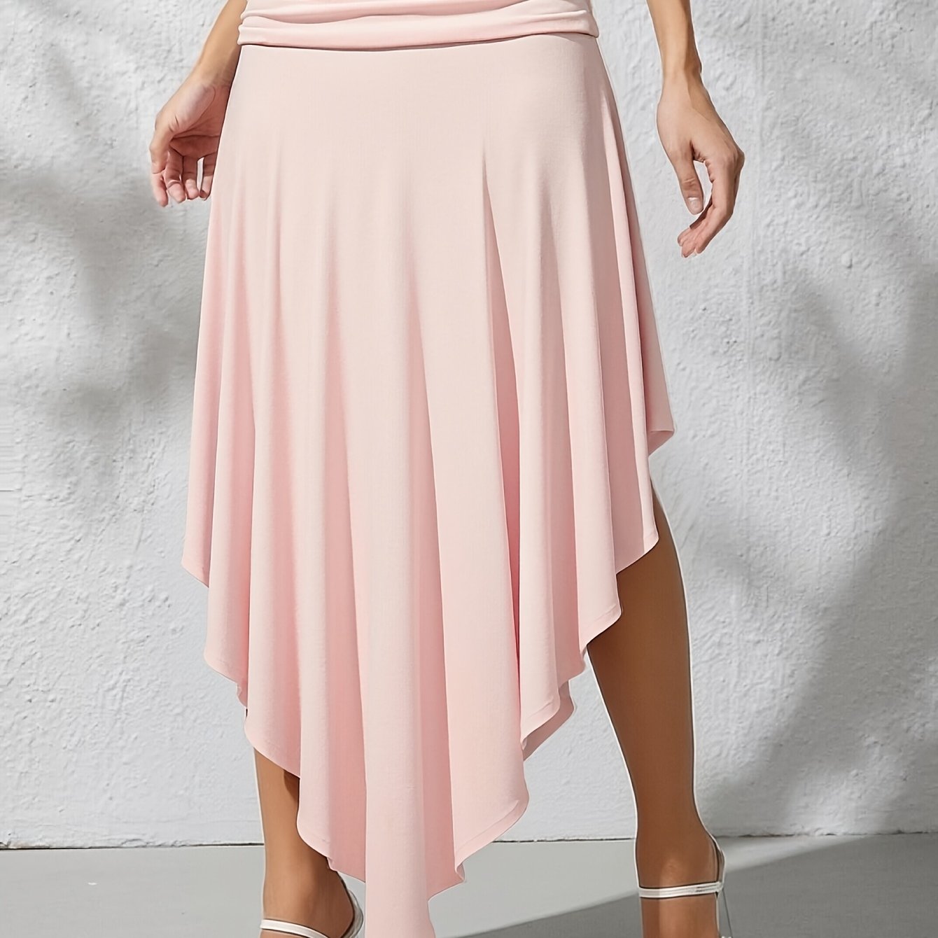 Women's Handkerchief-Hem Maxi Beach Skirt – Elegant Vacation Skirt with Ruffles for Beach & Resort