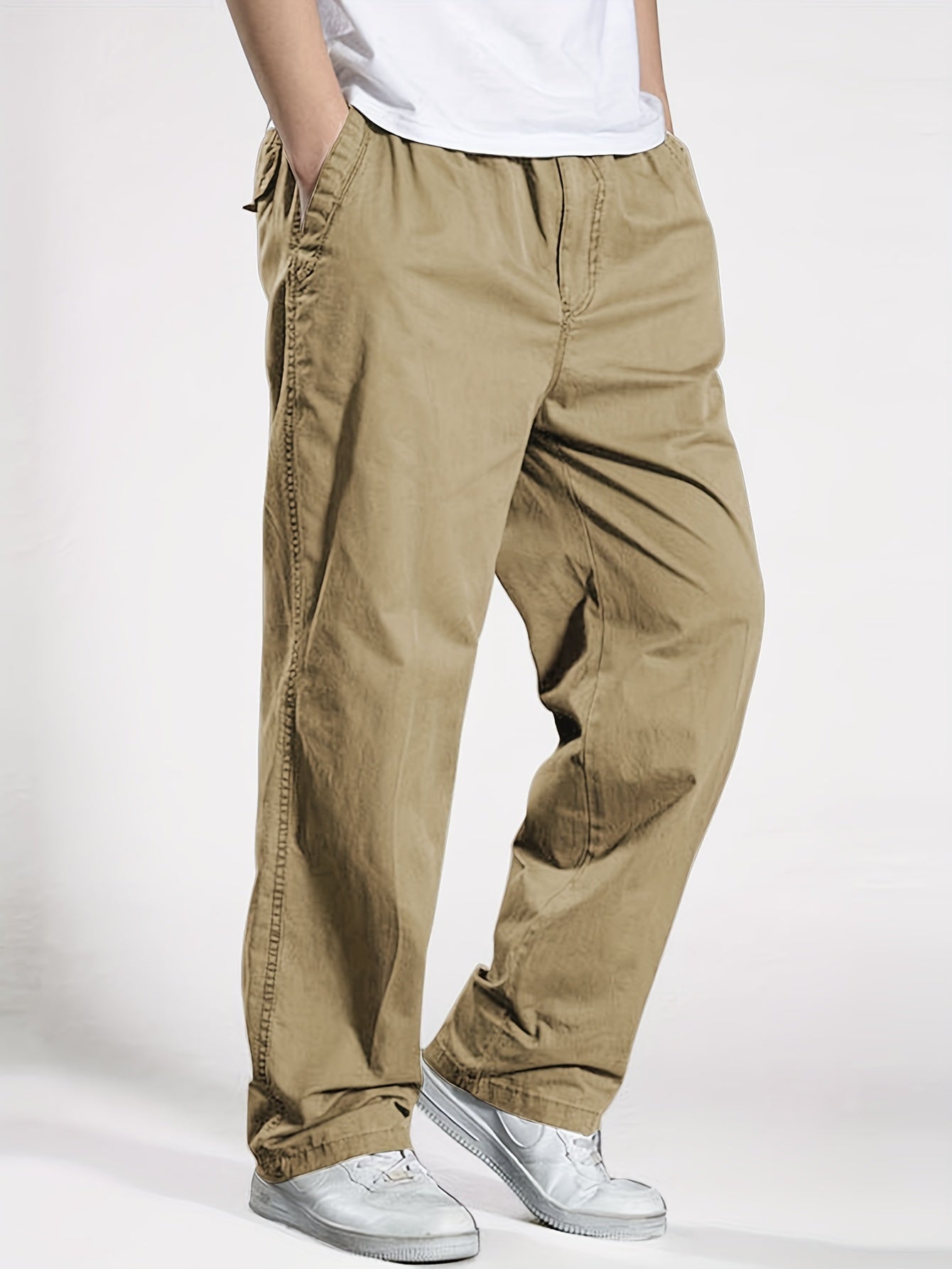 Herren Freizeithose mit Kordelzug, locker geschnitten, vielseitig für Alltag und Sport