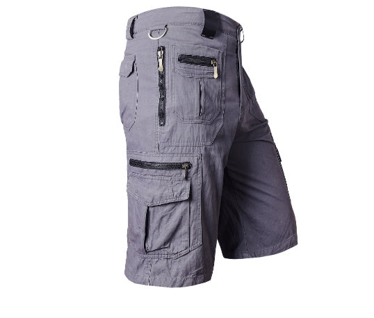 Herren Taktische Outdoor Cargo Shorts mit Reißverschlusstaschen – Wander- & Abenteuershorts