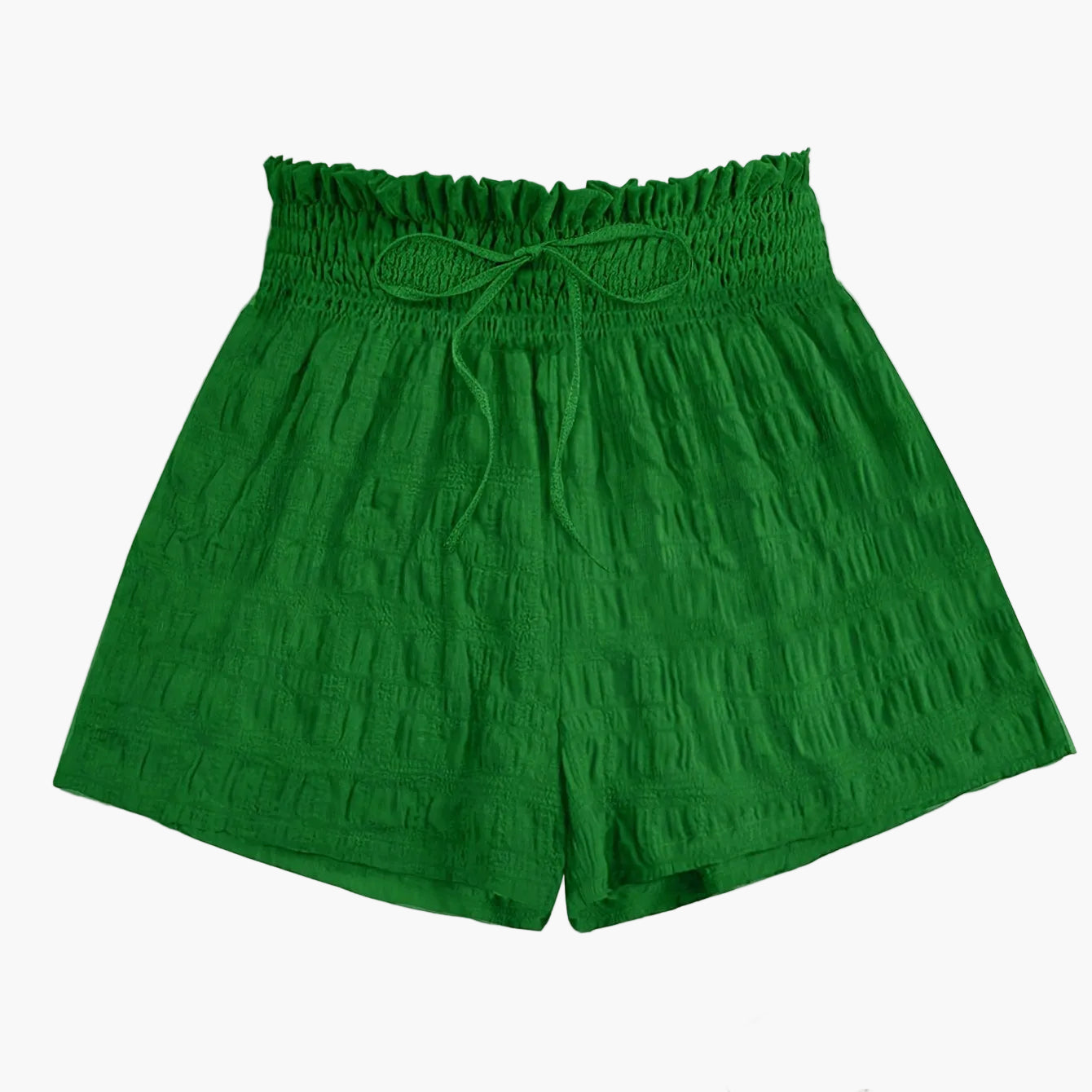 Women's casual shorts with high waist and paperbag waist – ideal for summer, vacation, and everyday wear