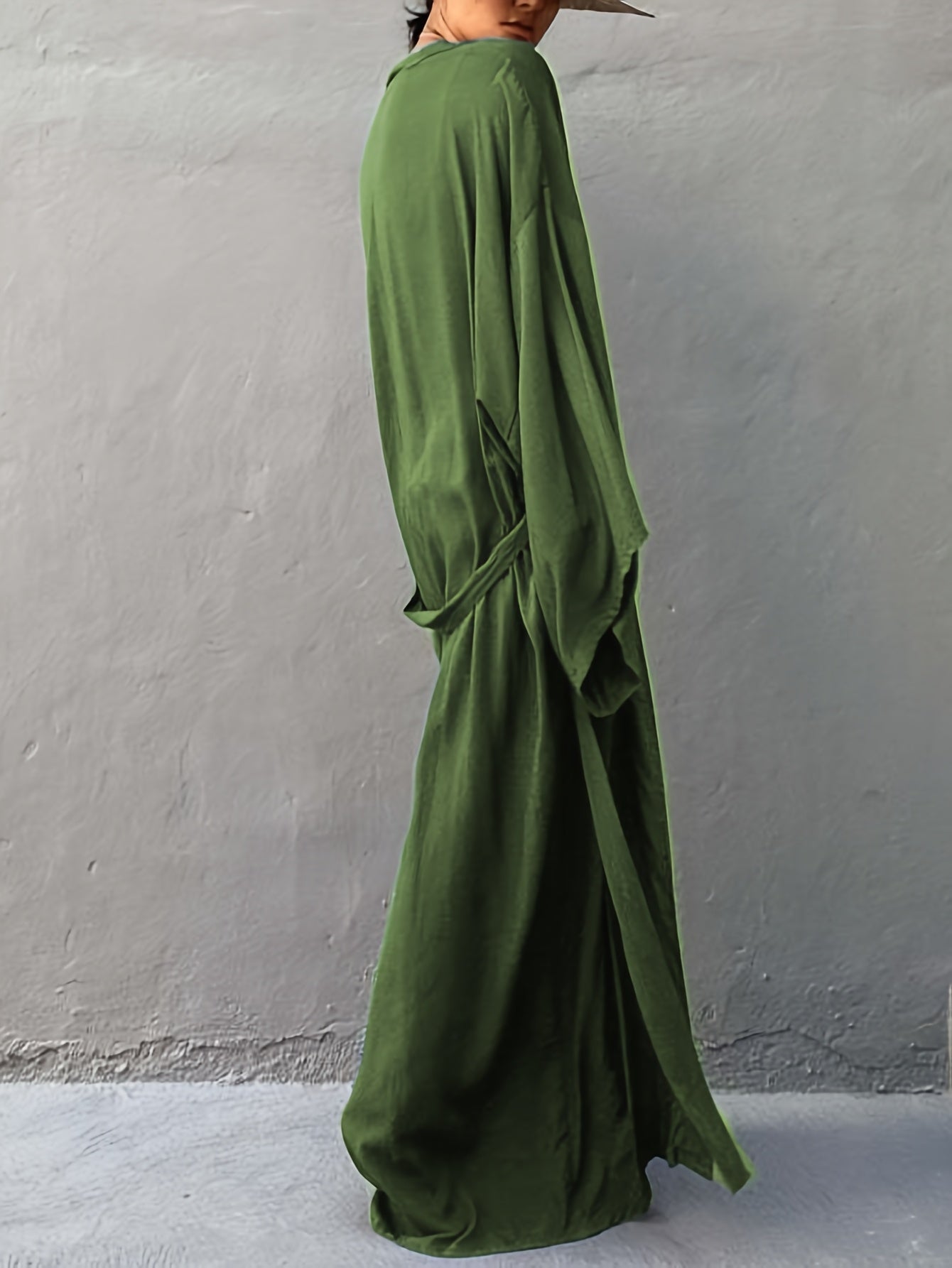 Women's Beach Kimono Maxi Length – Elegant Cover-Up for Vacation and Pool