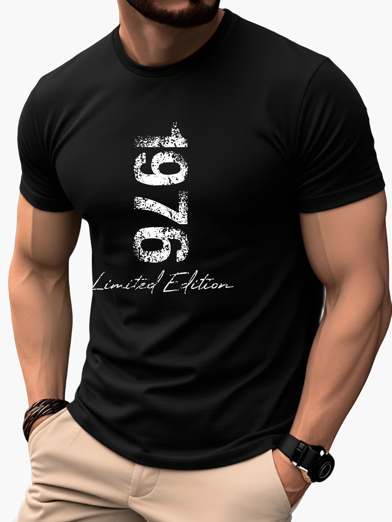 Men's T-Shirt 1976 Limited Edition – Vintage Style Casual Shirt