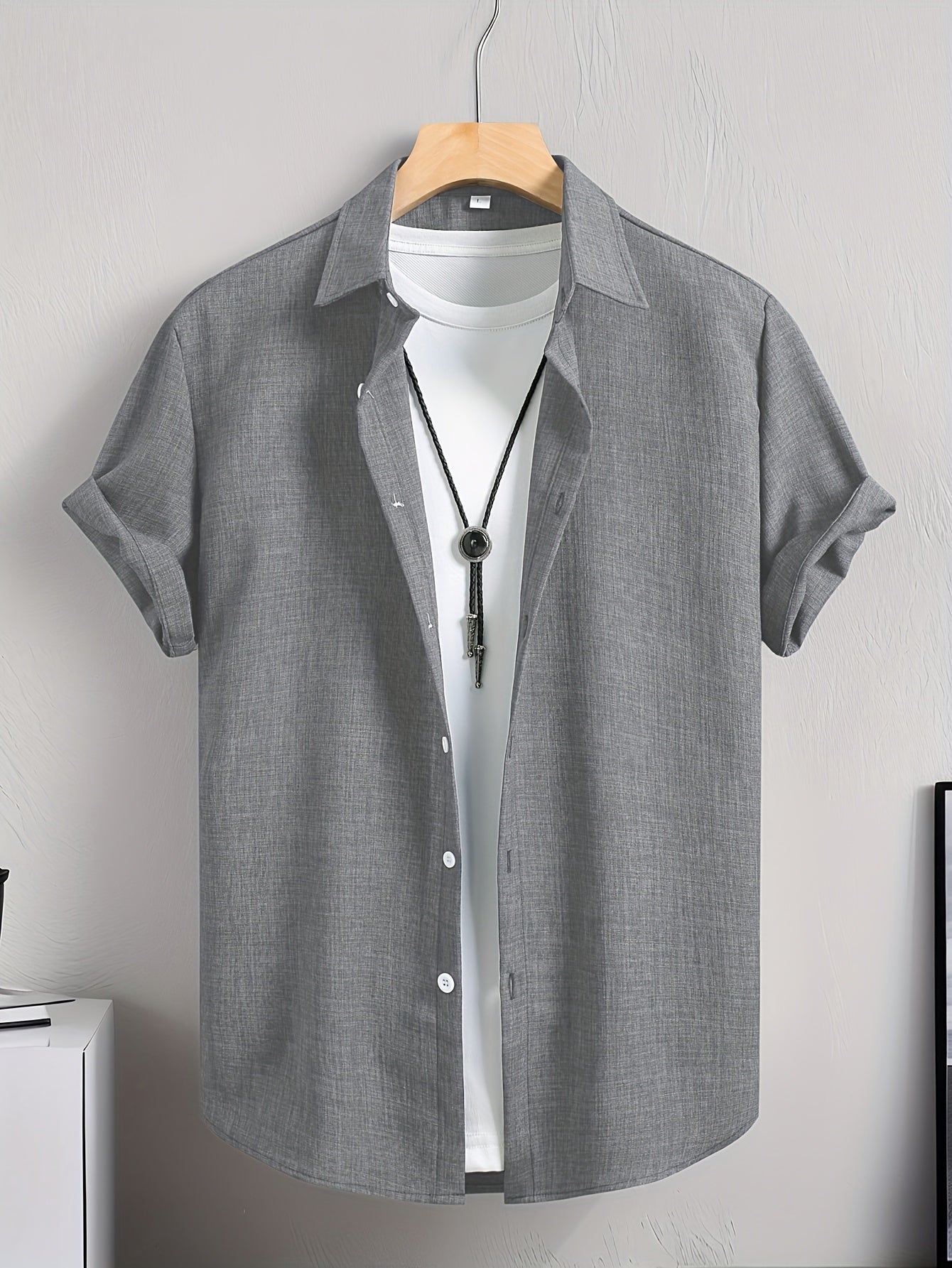 Herren Freizeithemd Kurzarm Modern Streetwear – Stilvolles Sommerhemd für Alltag & Freizeit