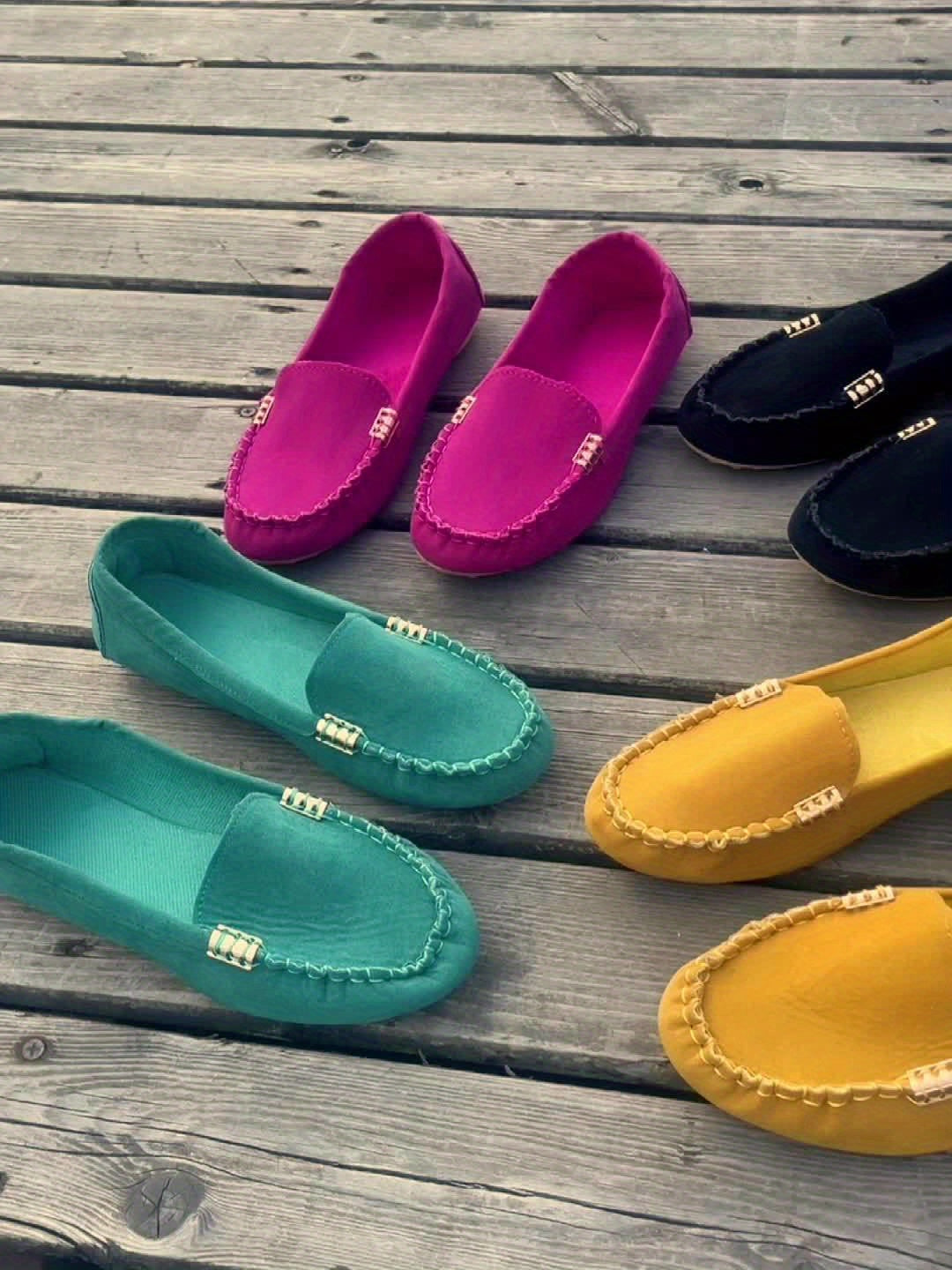 Women's Slip-On Moccasins Comfortable Casual Shoes for Everyday and Office Use