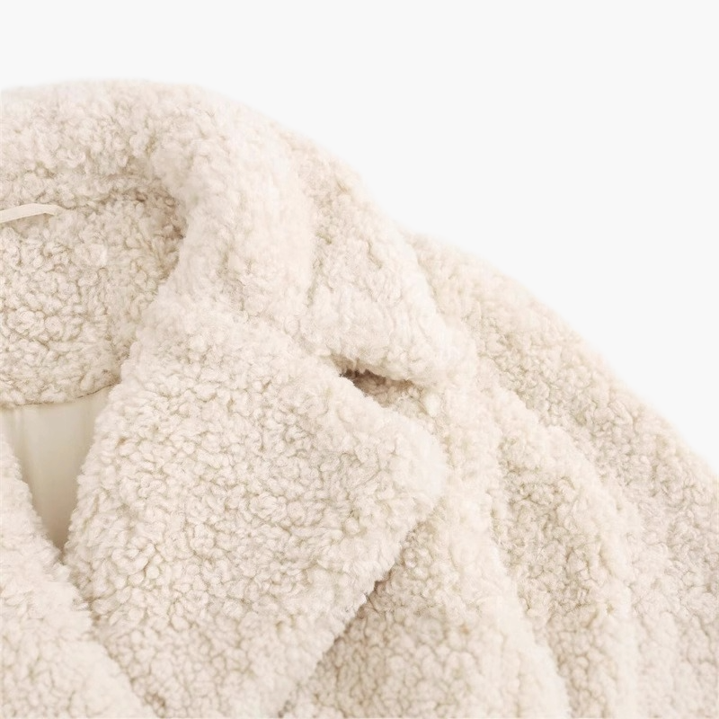 Women's Oversize Teddy Coat for Autumn and Winter – Stylish Casual Look