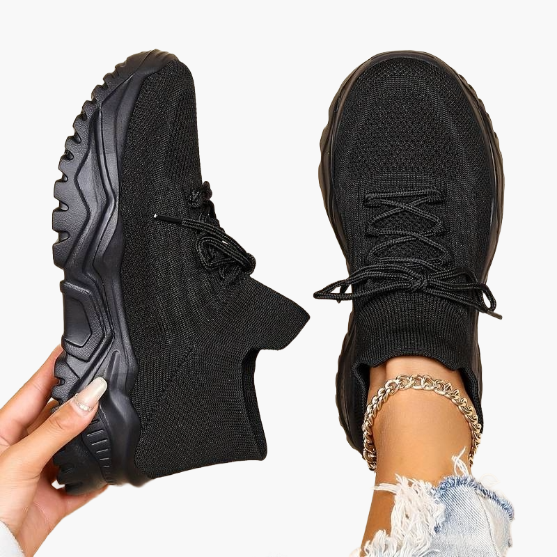 Women's Chunky Sneaker with Memory Foam – Sporty Casual Shoe with Comfort Sole