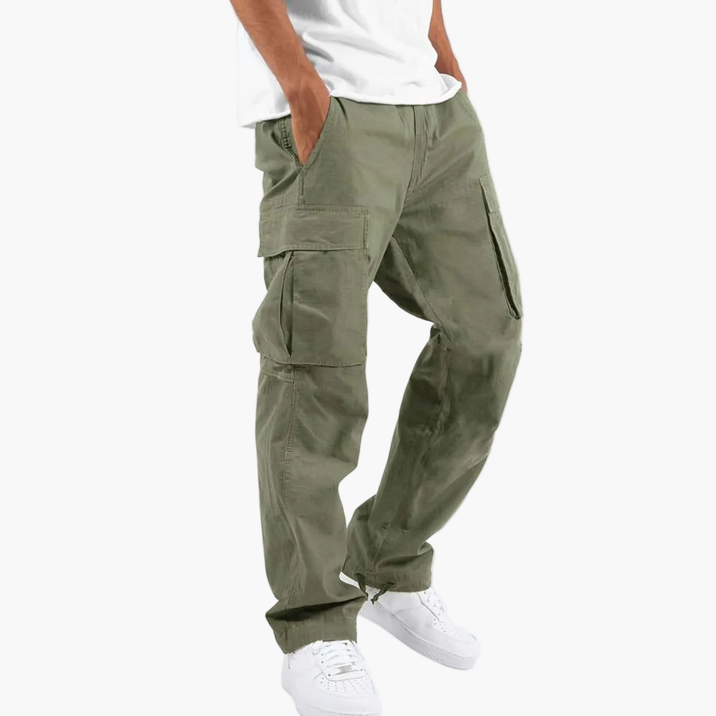 Men's Cargo Trousers Relaxed Fit – City Streetwear with Many Pockets for Everyday Life & Leisure