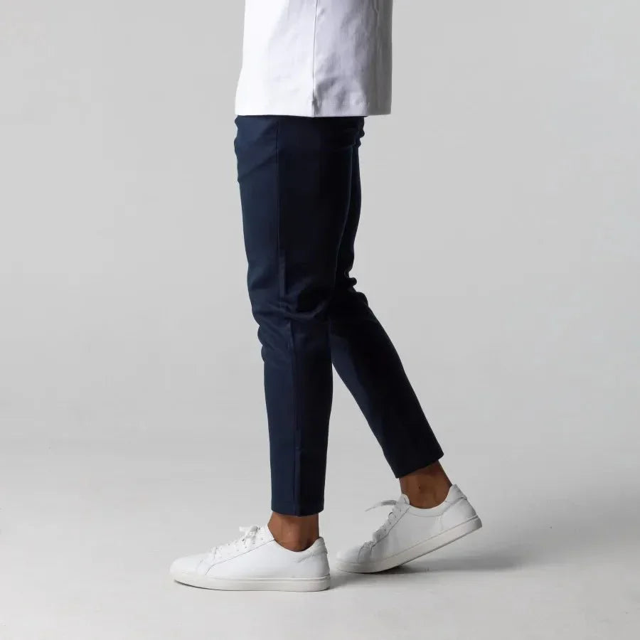Men's Slim-Fit Twill Trousers – Stylish Work and Leisure Pants for Fashion-Conscious Men