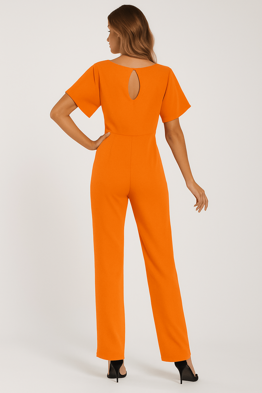 Damen Jumpsuit mit Gürtel – Eleganter Overall für Büro und Freizeit