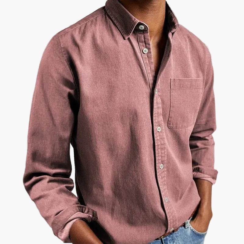 Men's Casual Shirt – Classic Style & Versatile Look for Everyday and Office