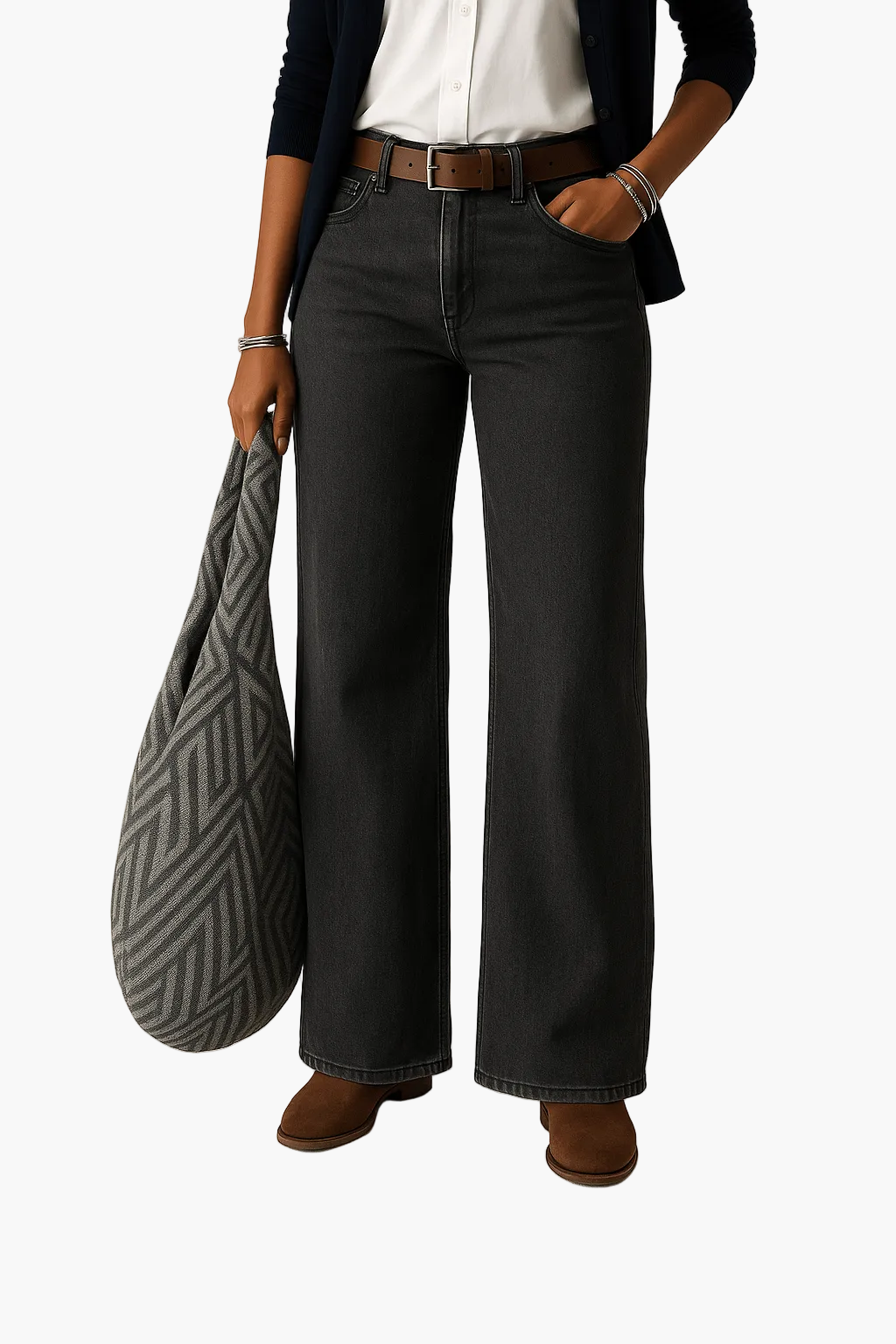 Women's wide-leg trousers for everyday and office – stylish casual pants with modern cut
