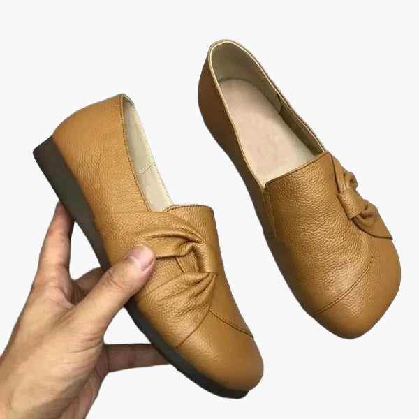 Women's Comfort Slip-On Shoes with Bow Design – Elegant Casual Shoes for Everyday and Office Use