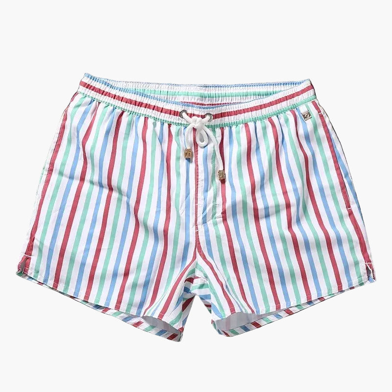 Herren Badeshorts mit Streifen – Modische Schwimmshorts für Strand und Freizeit