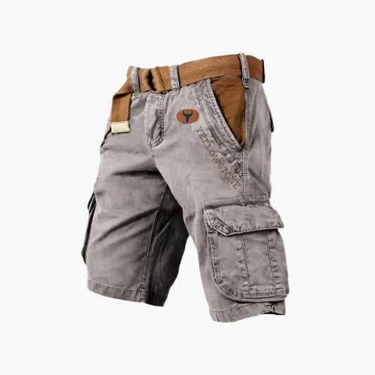 Herren Outdoor Cargo Shorts im Yellowstone Abenteuerstil – Freizeit & Wandern