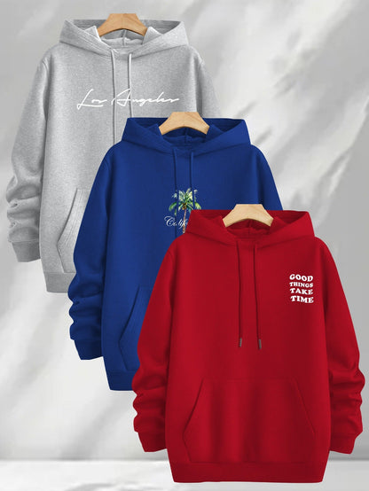 Hooded sweatshirt with graphic print, men’s/unisex
