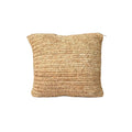 Kussenhoes raffia Flores naturel boho 40 x 40 cm, vierkant, handgeweven, zonder binnenkussen