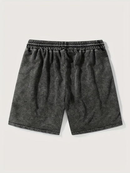Herren Streetwear Shorts mit „Hustle“-Print – Lässige Urban Style Shorts für Alltag und Freizeit