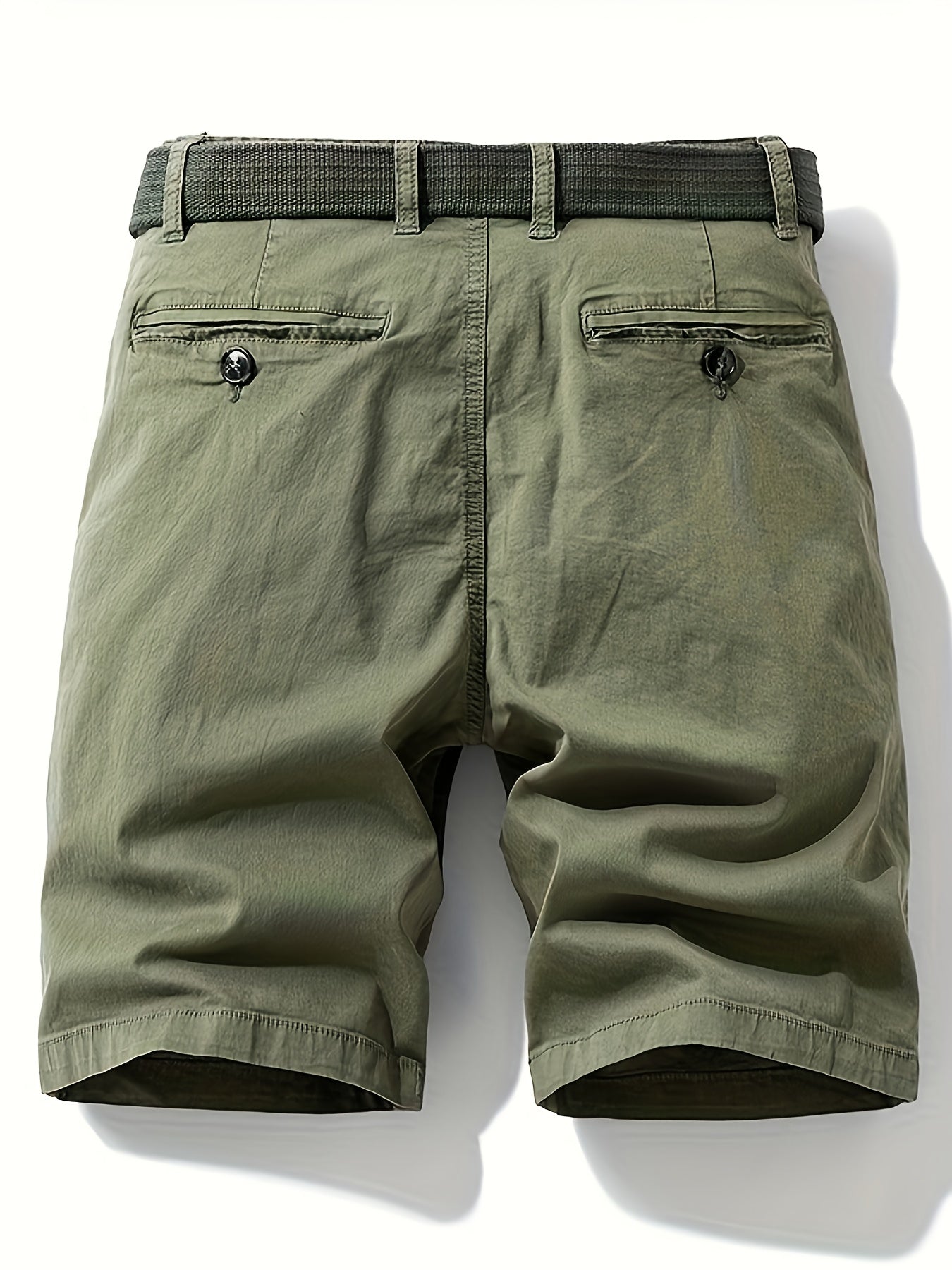 Men's Casual Bermuda Shorts with Belt – Perfect for Leisure and Vacation