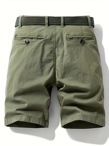 Men's Casual Bermuda Shorts with Belt – Perfect for Leisure and Vacation