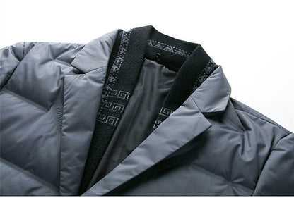 Geoffrey – Casual down jacket with detachable scarf collar