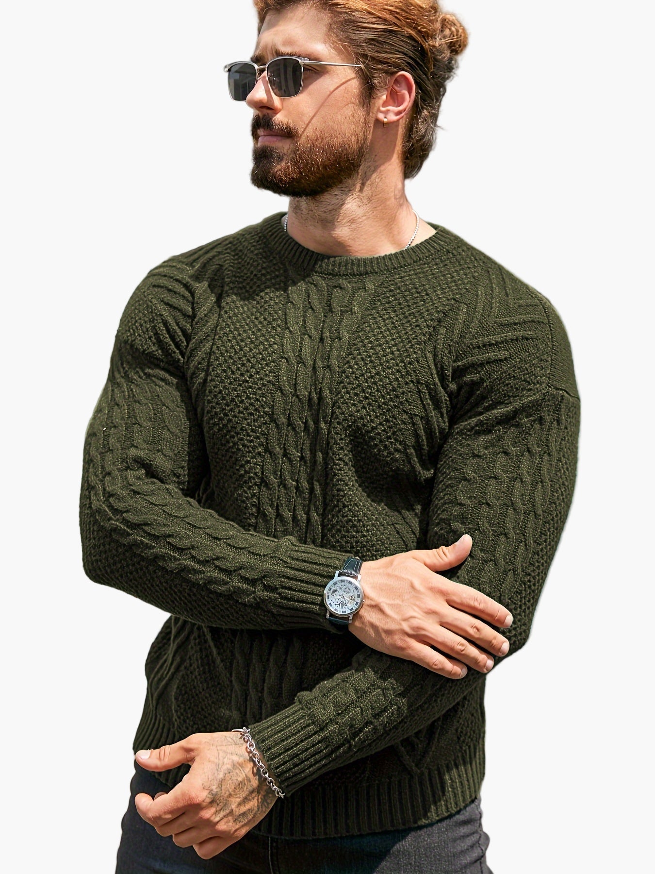 Herren Strickpullover im Casual Stil – Modischer Freizeitpullover für Herbst und Winter