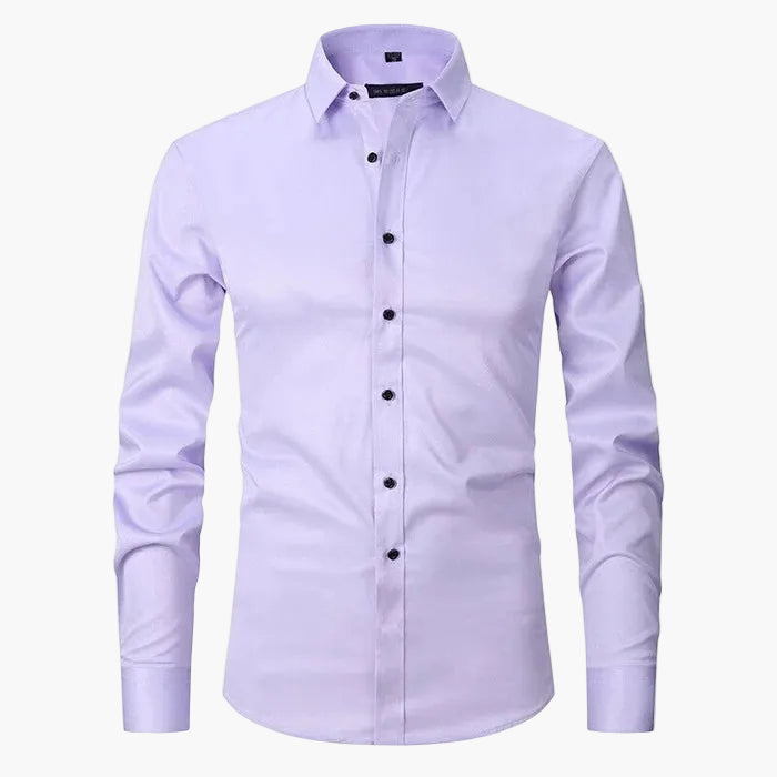 Men's Slim Fit Business Long-Sleeve Shirt – Modern Shirt for Office & Leisure