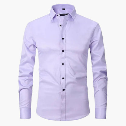 Men's Slim Fit Business Long-Sleeve Shirt – Modern Shirt for Office & Leisure