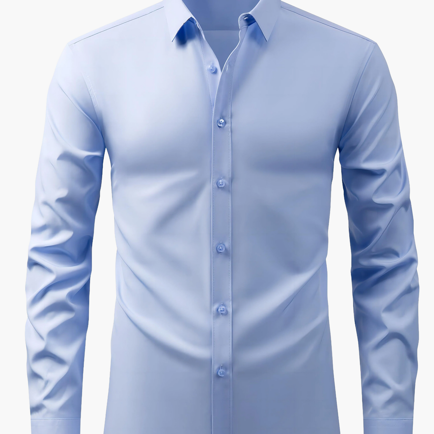 Men's Business-Casual Shirt Slim Fit Long Sleeve Modern Style