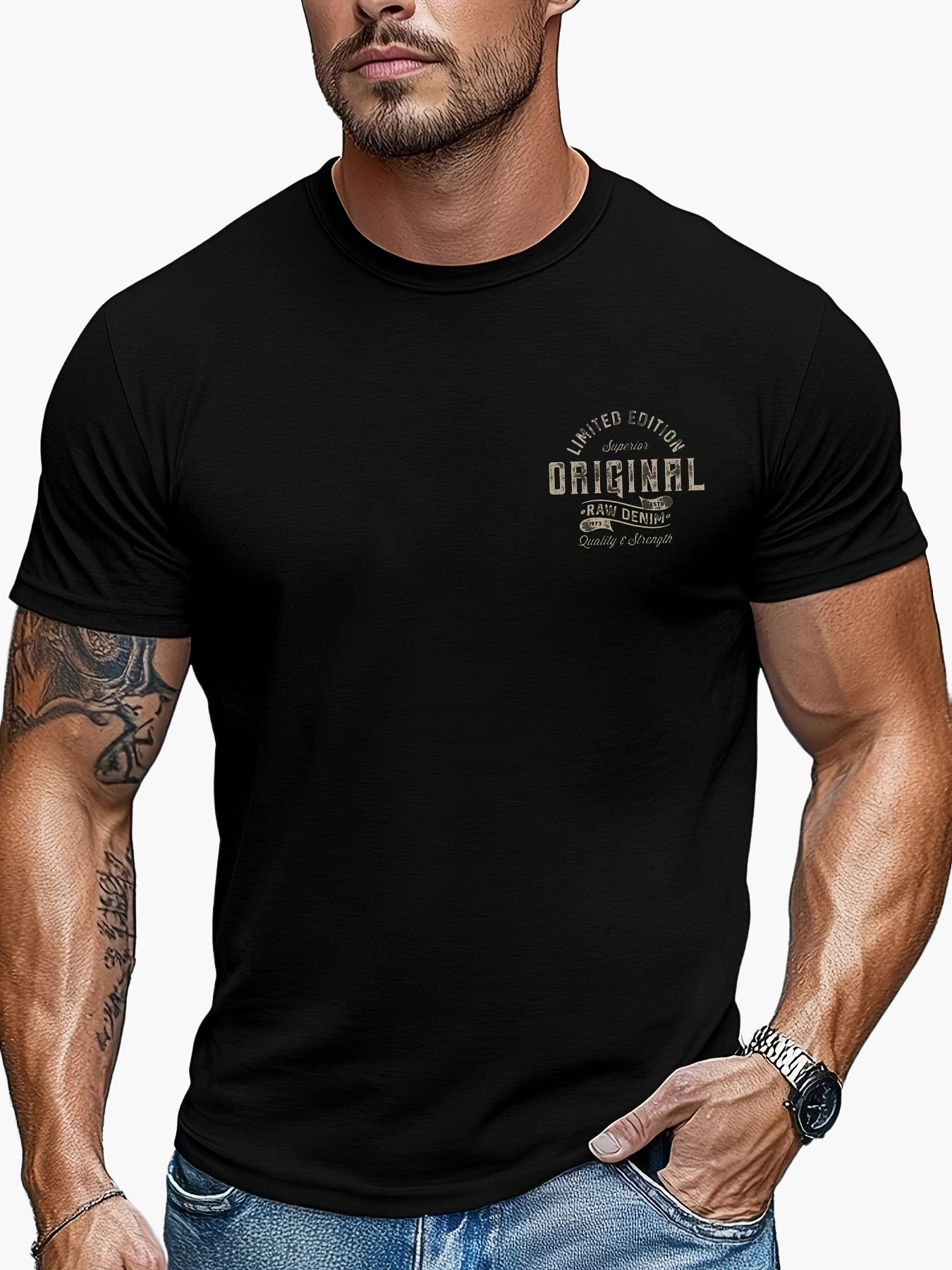 Men's T-Shirt Original Print – Casual Streetwear Style for Everyday & Leisure