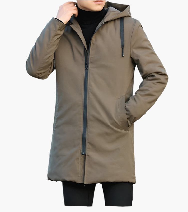 Herren Winterjacke – Moderne Outdoor Übergangsjacke mit Kapuze, Wind- und Wasserdicht, Perfekt für Herbst und Winter
