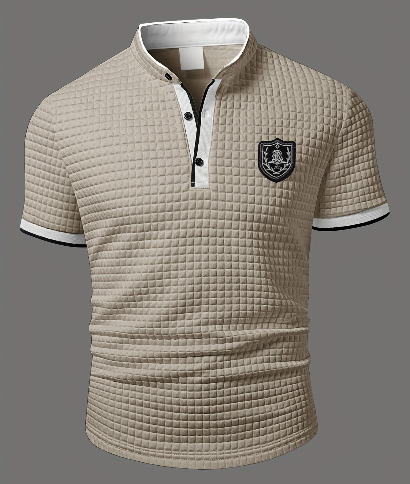 Men's Polo Shirt Modern Casual with Stand-up Collar and Button Placket – Stylish Casual Shirt