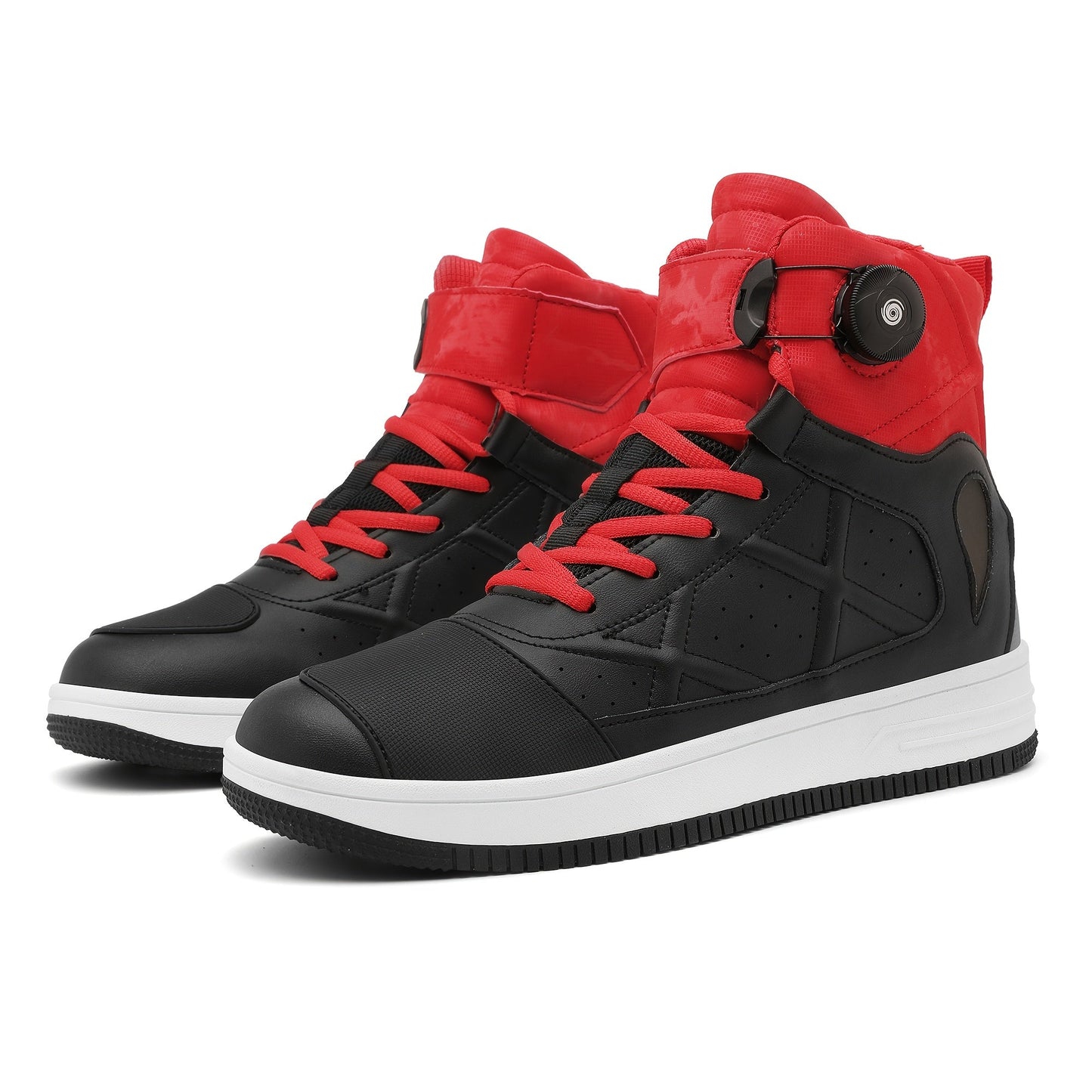 Unisex high-top sneaker, black, with twist closure