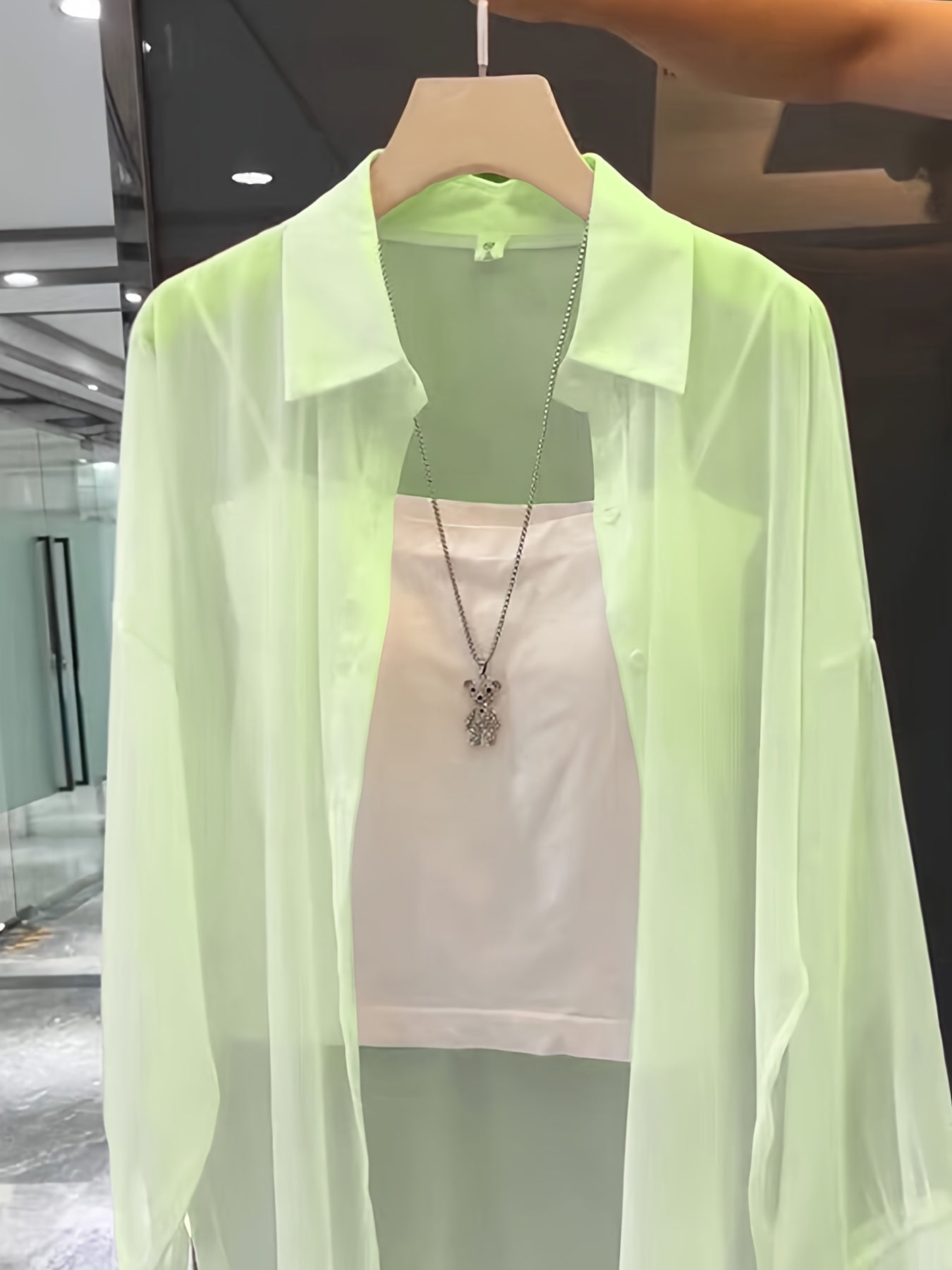 Women's Two-Piece Set – Elegant Shirt and Bandeau Top for a Modern Layered Look