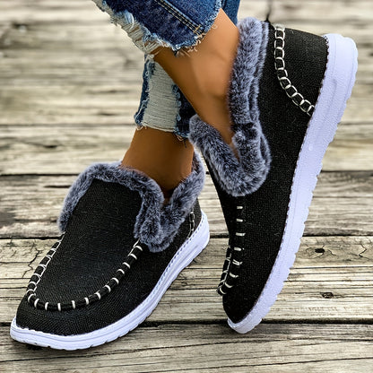 Women's Winter Moccasin Shoes with Plush Lining – Warm & Comfortable