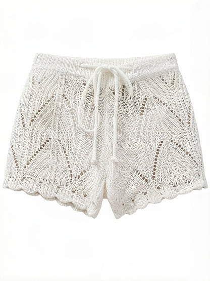 Women's Crochet Shorts Beachwear Summer Casual Swimwear Cover-up