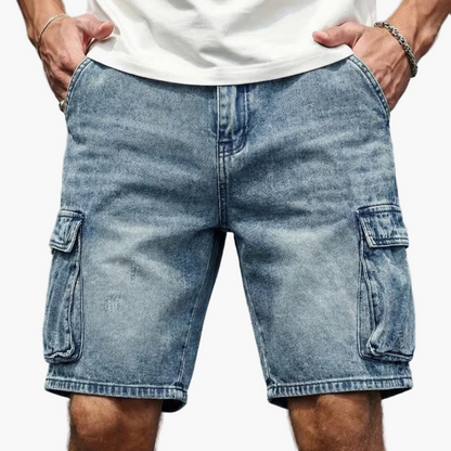 Men's Cargo Jeans Shorts Regular Fit Casual Basic