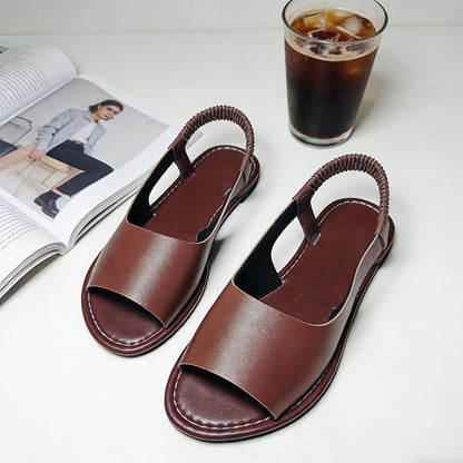 Women's Braided Sling Sandals – Comfortable Summer Shoes for Leisure & Everyday Wear