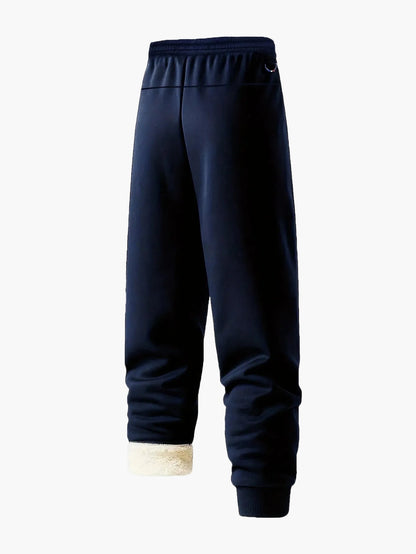 Men's Two-Piece Exercise Suit for Autumn & Winter – Fleece Lined, Casual, Warm, Ideal for Leisure & Exercise