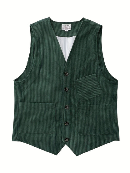 Men's Vintage Vest in Retro Style for Business and Leisure