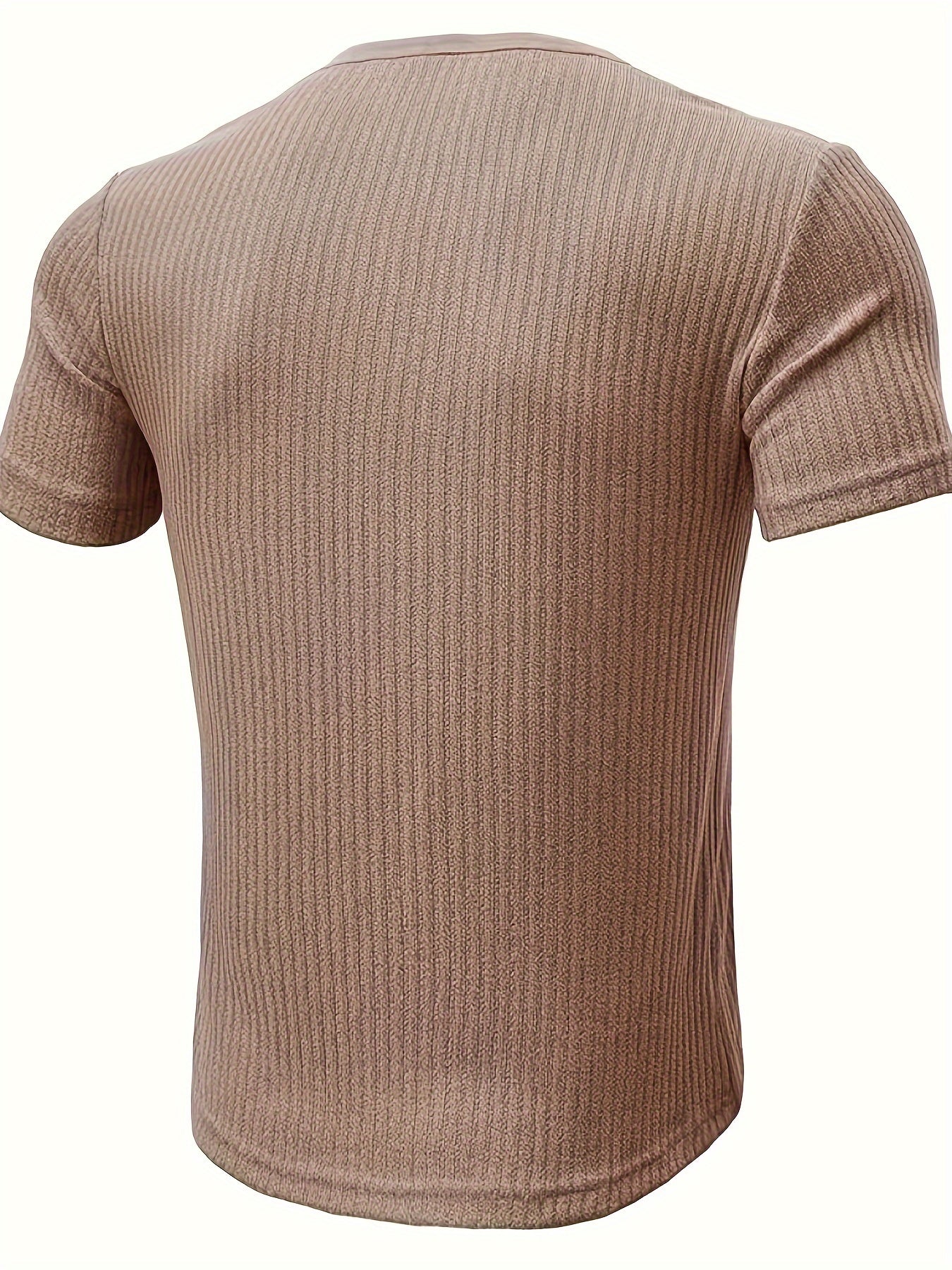 Herren Henley T-Shirt mit Knopfleiste und Streifen – Freizeit Kurzarmshirt für Alltag & Freizeit