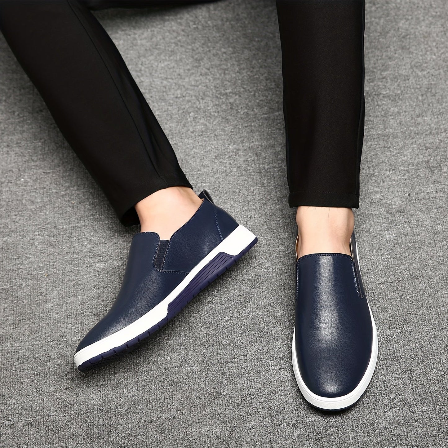 Herren Slip-On Freizeitschuhe – Bequeme Alltagssneaker für Büro & Freizeit