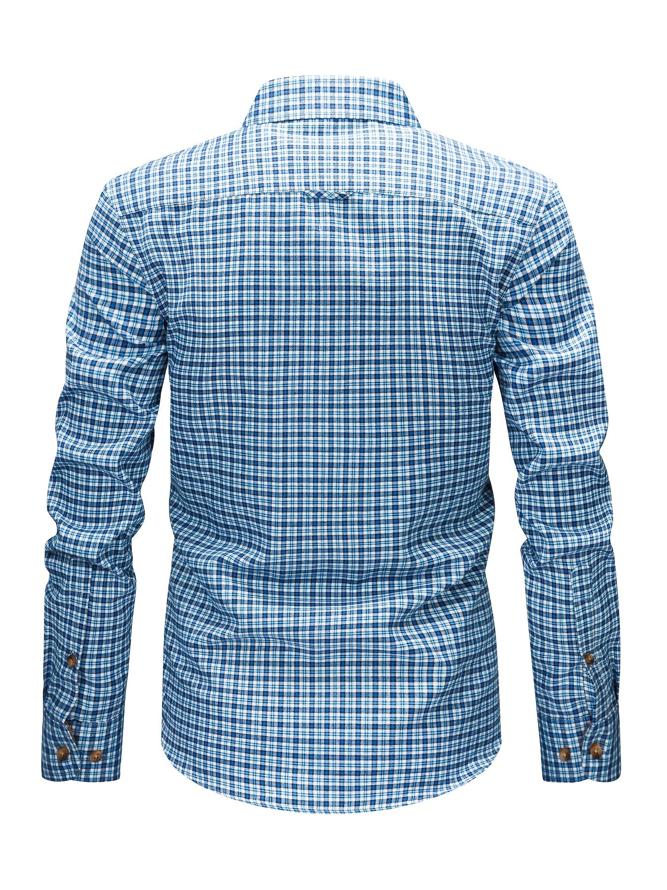 Herren Casual Karohemd – Modernes Freizeithemd mit Brusttasche und Kontrast-Details, Langarm, Regular Fit, Perfekt für Alltag & Wochenende