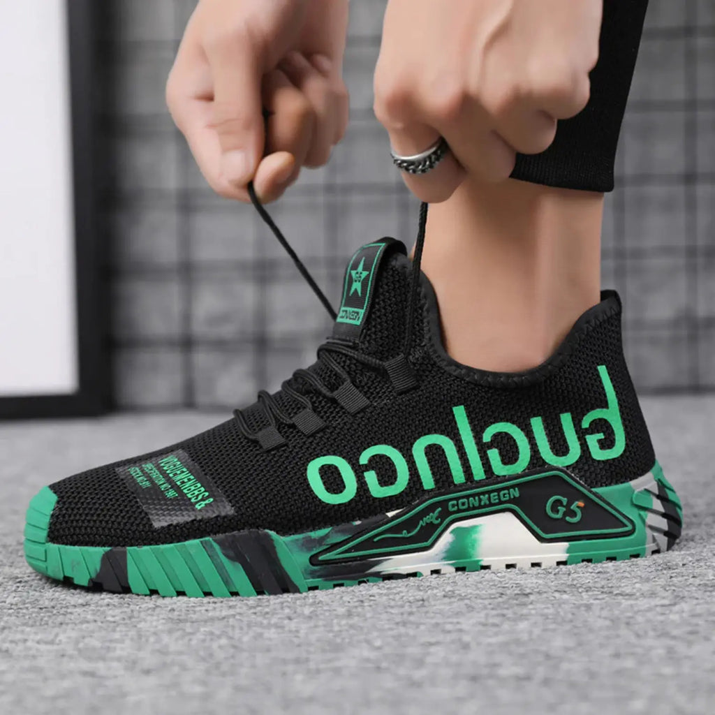 Men's Work Sneakers Safety Shoe Sporty Style for Work and Leisure