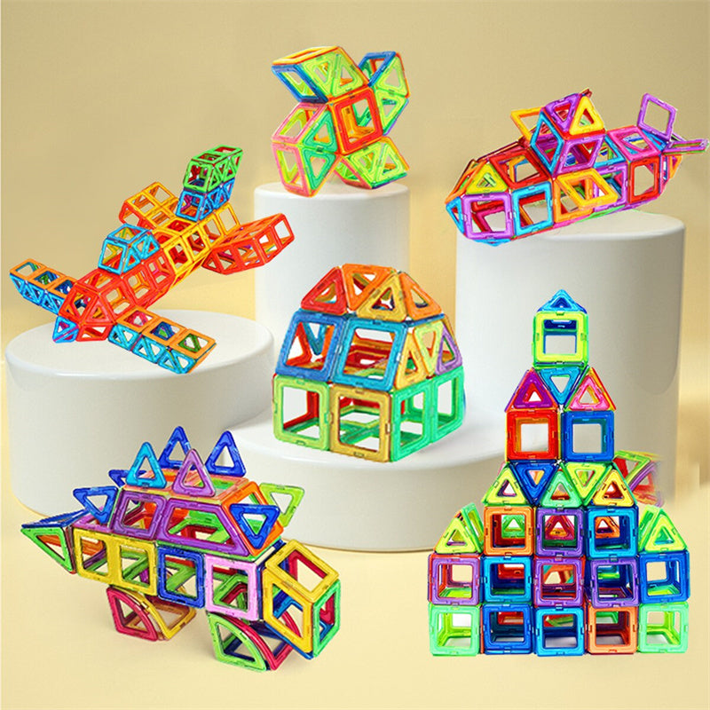 Magnetic construction toy building blocks for children – educational set, creative building, boys & girls
